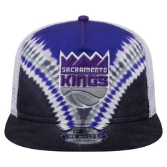 Sacramento Kings Throwback Dye Golfer Snapback Hat - Black/Purple on sale