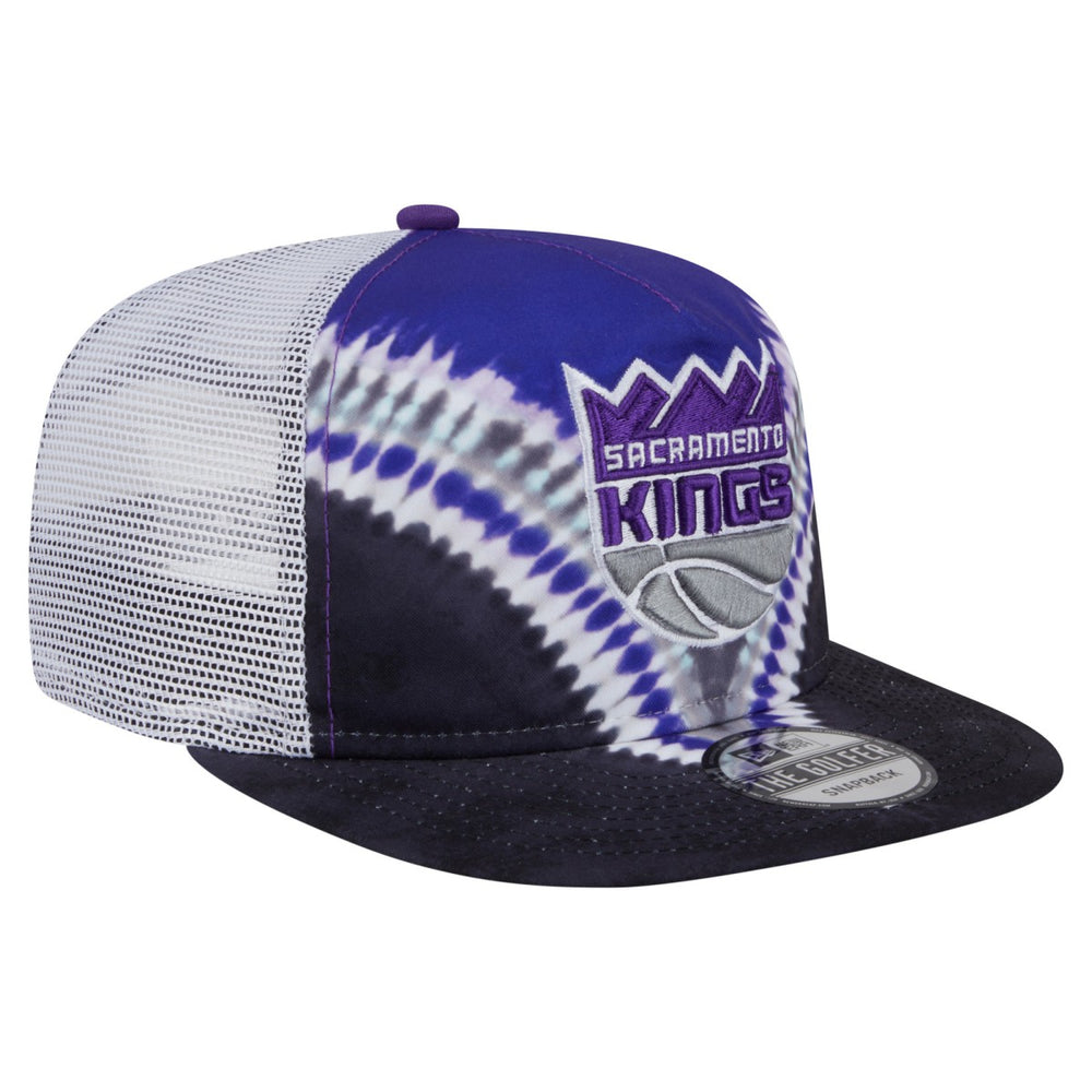 Sacramento Kings Throwback Dye Golfer Snapback Hat - Black/Purple on sale