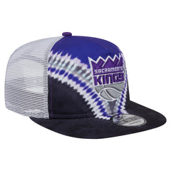Sacramento Kings Throwback Dye Golfer Snapback Hat - Black/Purple on sale