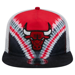 Chicago Bulls Throwback Dye Golfer Snapback Hat - Black/Red sale