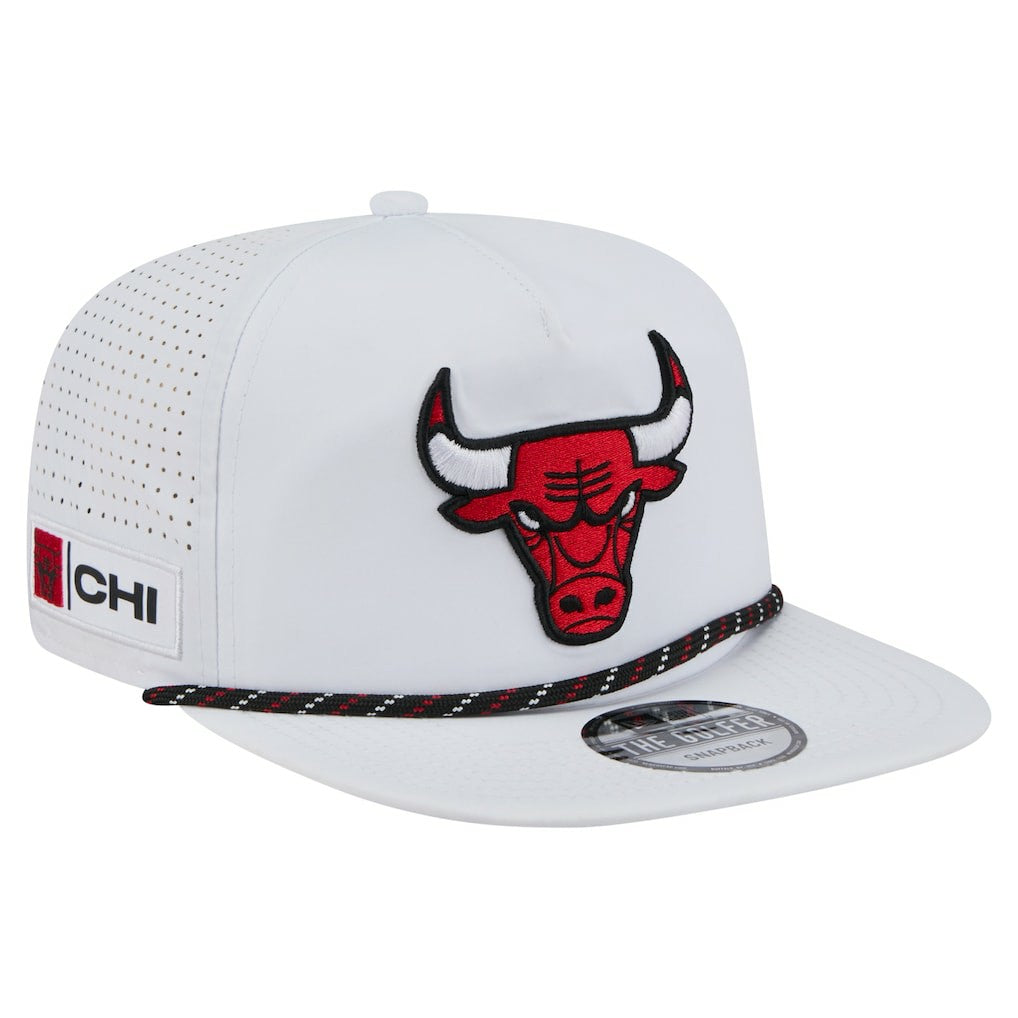 Chicago Bulls Performance Rope Golfer Adjustable Hat - White shop