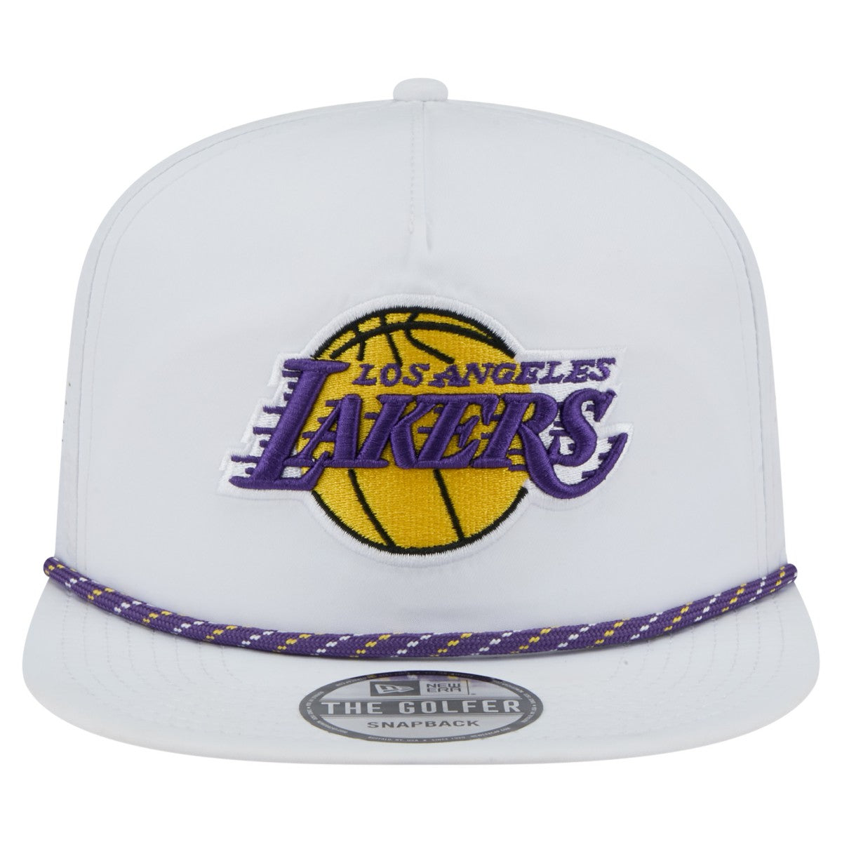 Los Angeles Lakers Performance Rope Golfer Adjustable Hat - White sale