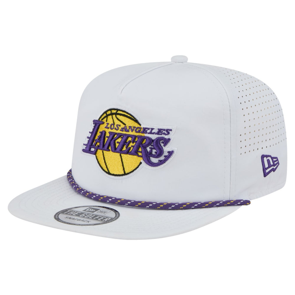Los Angeles Lakers Performance Rope Golfer Adjustable Hat - White sale