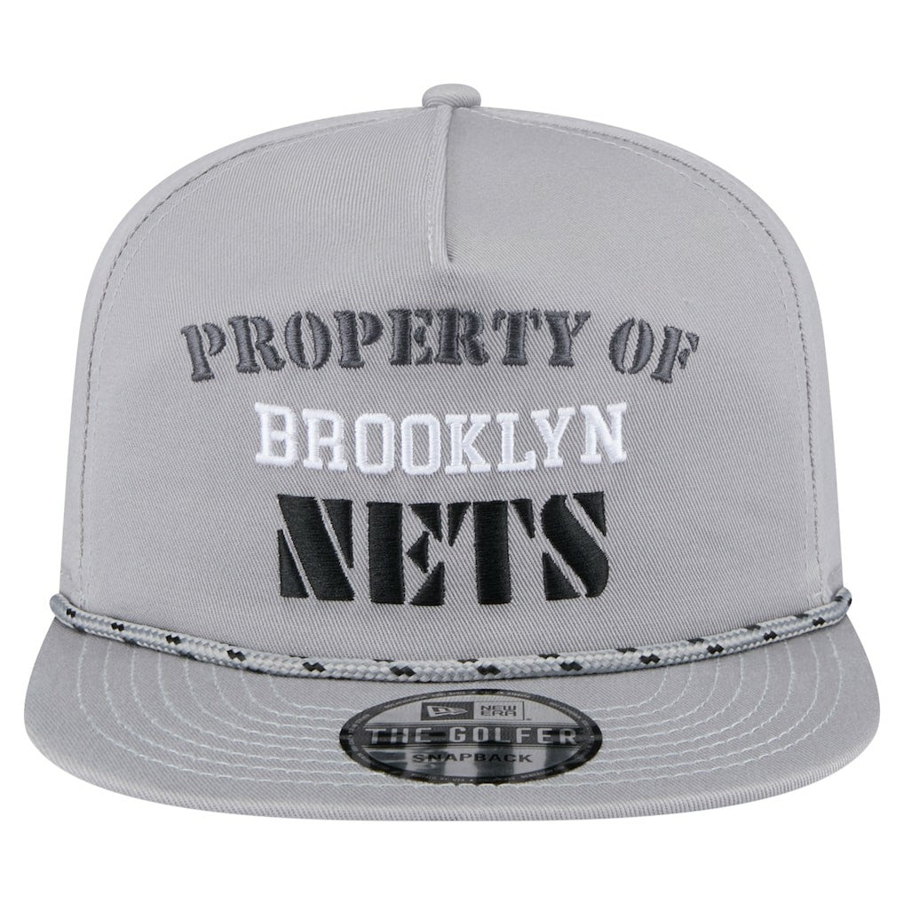 Brooklyn Nets Throwback Property Of Golfer Snapback Hat - Gray shop