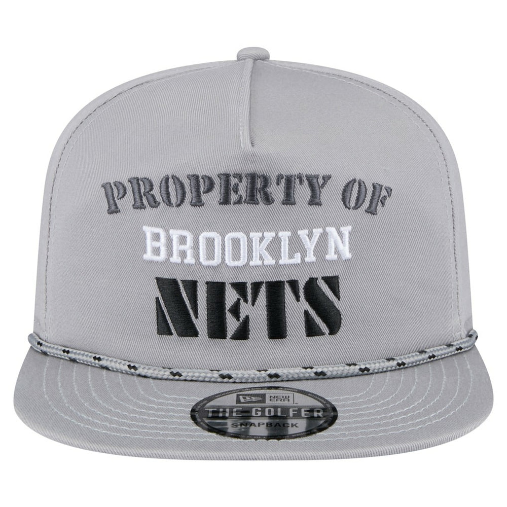 Brooklyn Nets Throwback Property Of Golfer Snapback Hat - Gray shop