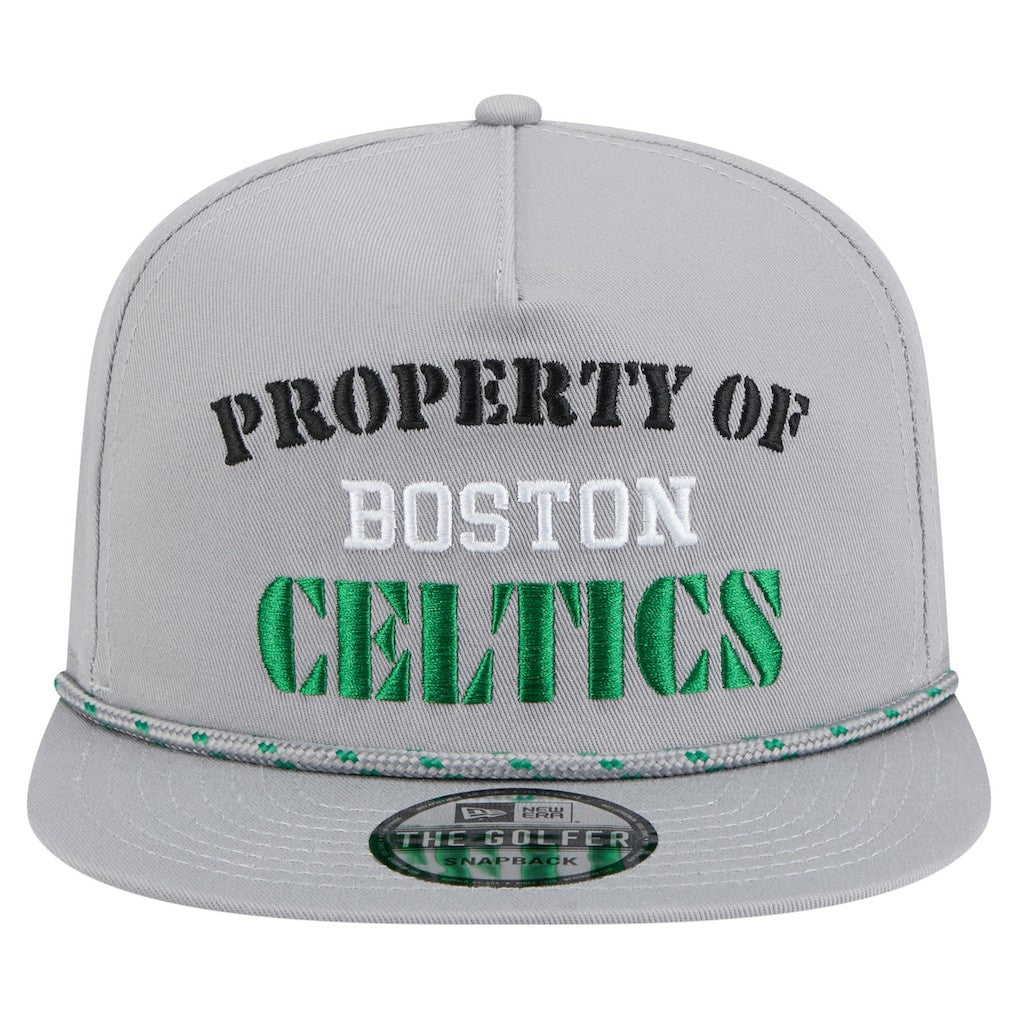 Boston Celtics Throwback Property Of Golfer Snapback Hat - Gray cheap