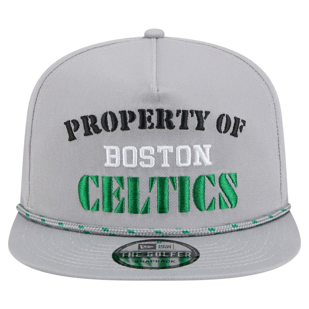 Boston Celtics Throwback Property Of Golfer Snapback Hat - Gray cheap