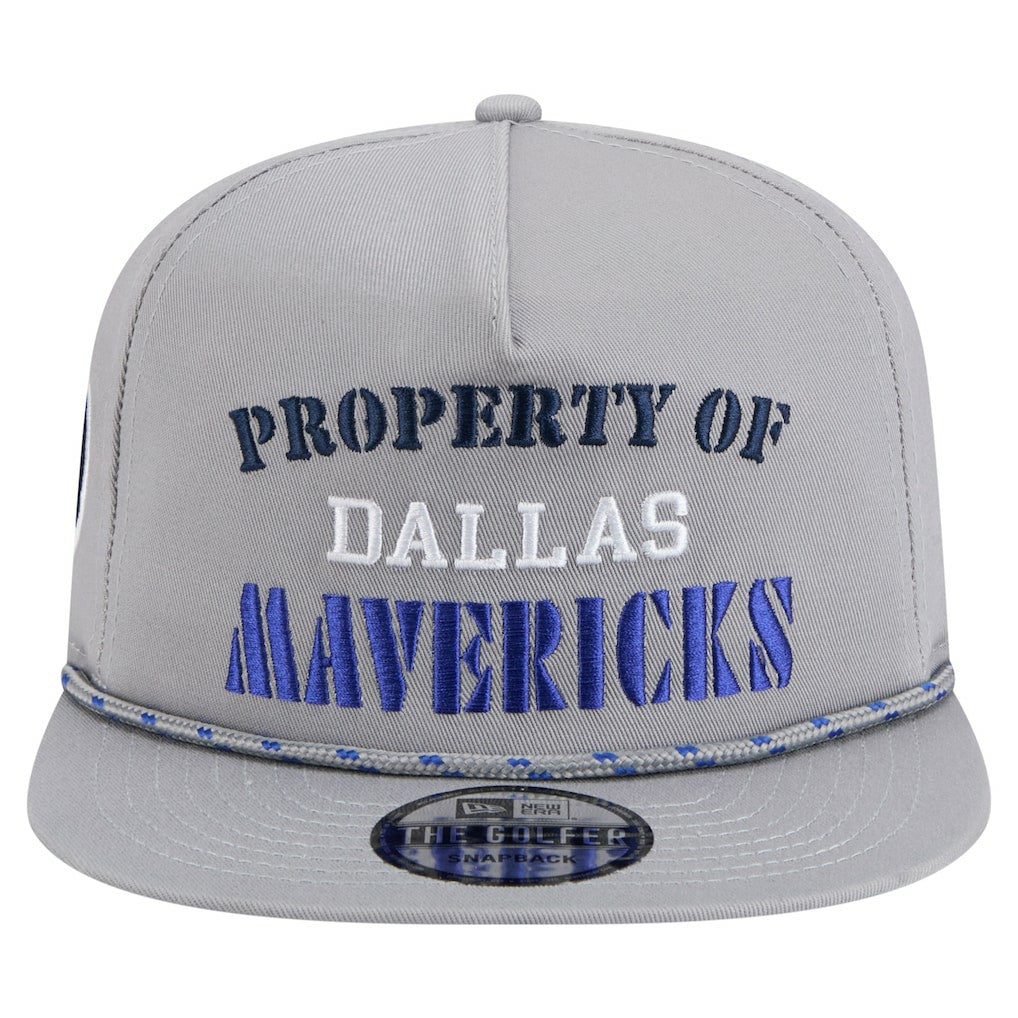 Dallas Mavericks Throwback Property Of Golfer Snapback Hat sale - Gray for sale