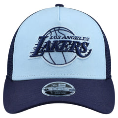 Los Angeles Lakers Youth Colorpack 9FORTY A-Frame Trucker Adjustable Hat - Light Blue for sale