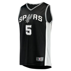 Stephon Castle San Antonio Spurs 2024 NBA Draft Fast Break Player Jersey - Icon Edition - Black on sale