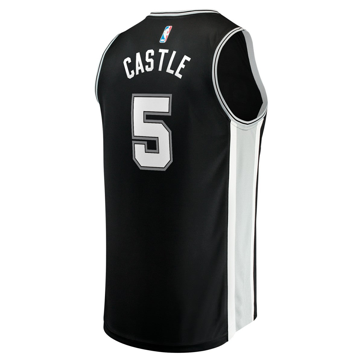 Stephon Castle San Antonio Spurs 2024 NBA Draft Fast Break Player Jersey - Icon Edition - Black on sale