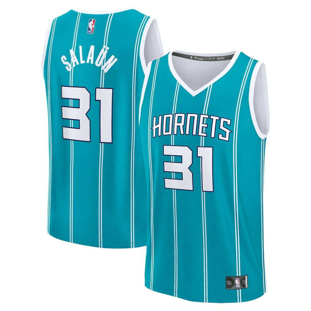 Tidjane Salaun Charlotte Hornets 2024 NBA Draft Fast Break Player Jersey - Icon Edition - Teal online