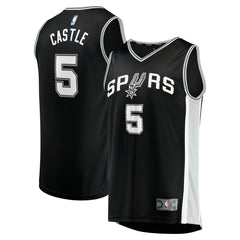 Stephon Castle San Antonio Spurs Youth 2024 NBA Draft Fast Break Player Jersey - Icon Edition - Black online