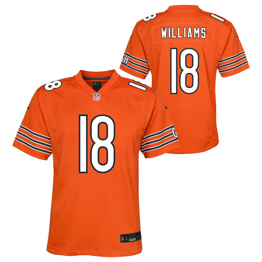 Caleb Williams Chicago Bears Youth Game Jersey - Orange on sale