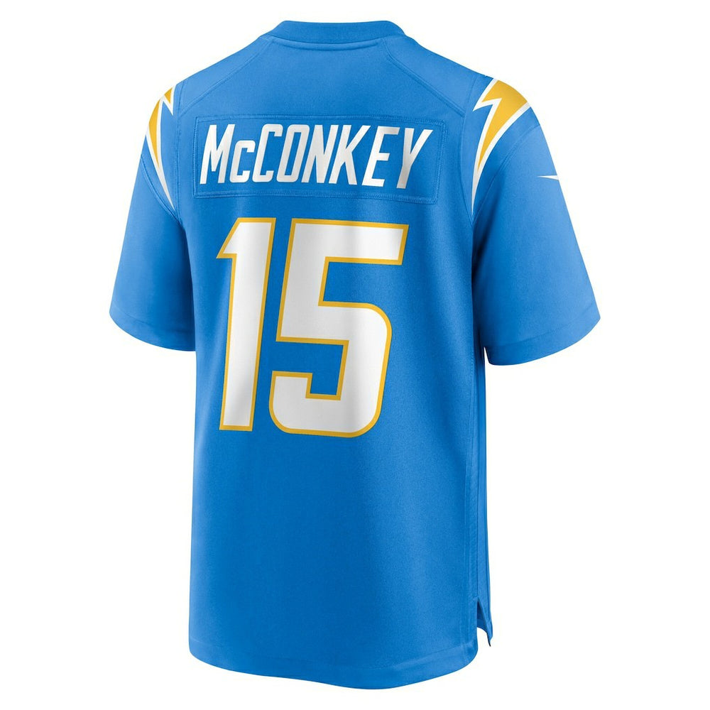 Ladd McConkey Los Angeles Chargers Youth Game Jersey - Powder Blue sale