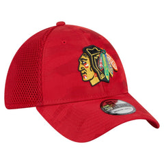 Chicago Blackhawks New Era Active Subtle Camo 39THIRTY Flex Hat - Red Hats