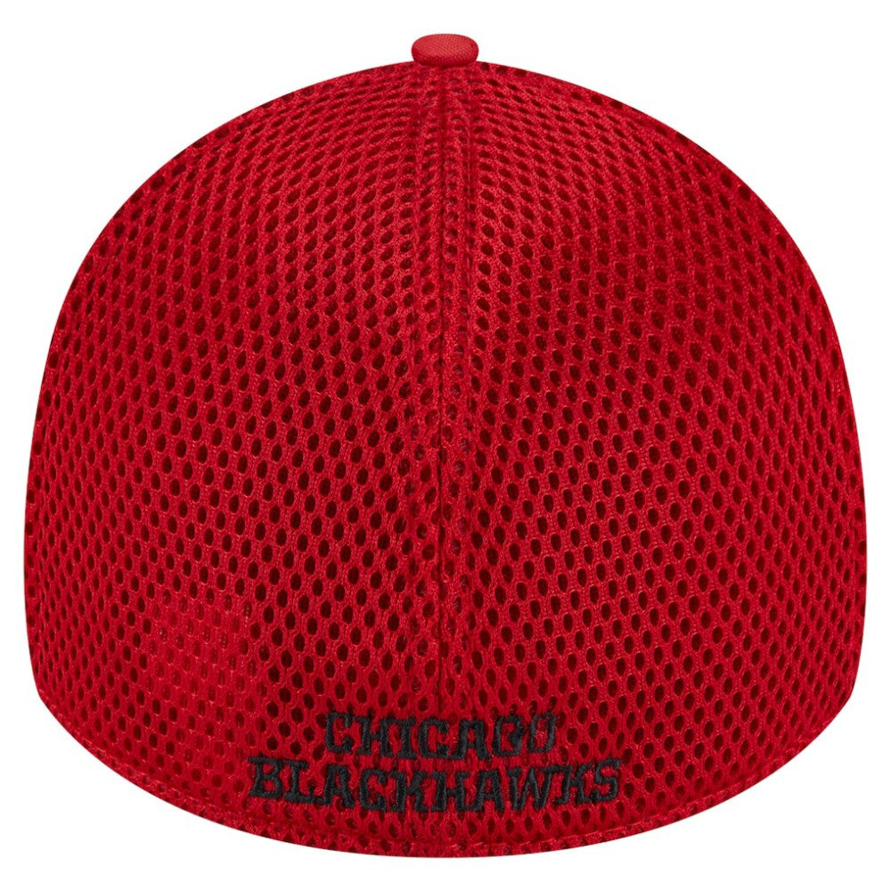 Chicago Blackhawks New Era Active Subtle Camo 39THIRTY Flex Hat - Red Hats