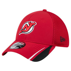 New Jersey Devils New Era Linear Featherweight 39THIRTY Flex Hat - Red Jerseys