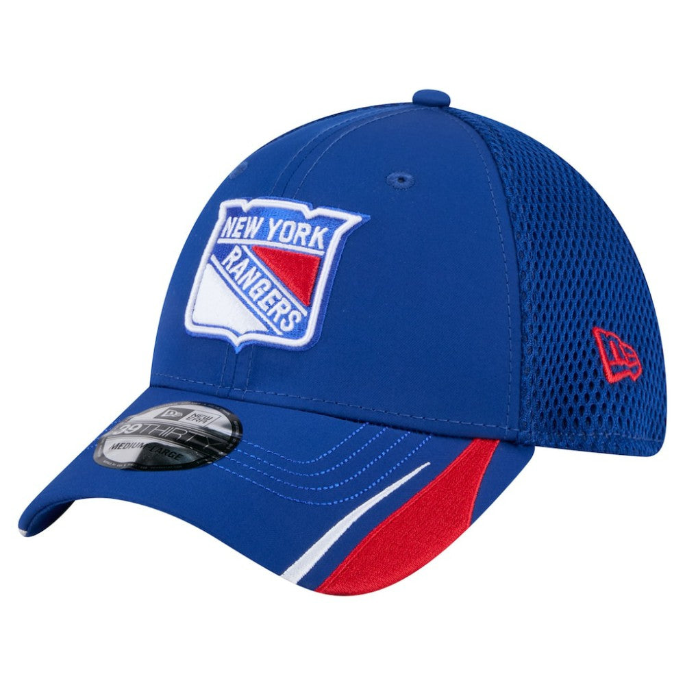 New York Rangers New Era Linear Featherweight 39THIRTY Flex Hat - Blue Hats