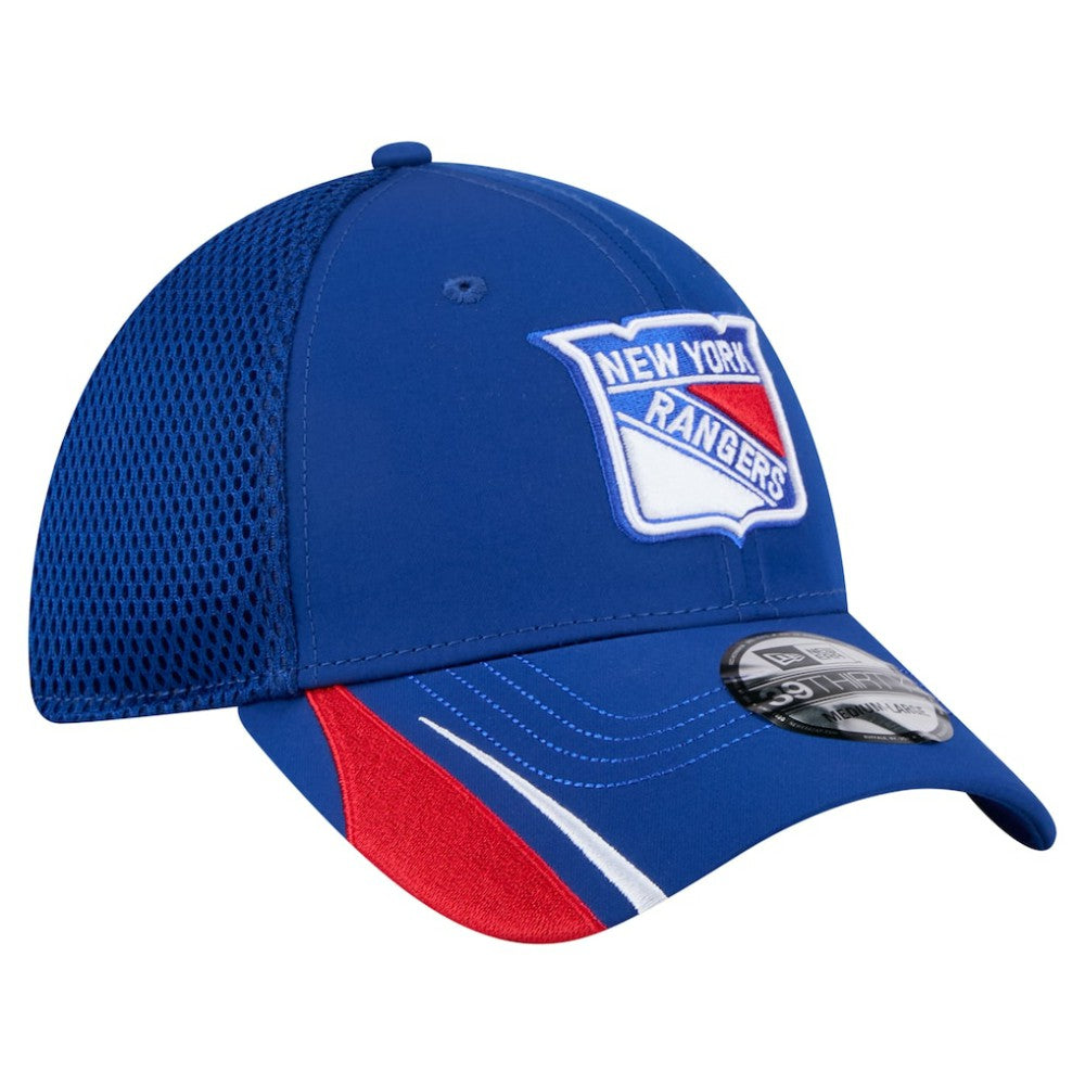 New York Rangers New Era Linear Featherweight 39THIRTY Flex Hat - Blue Hats