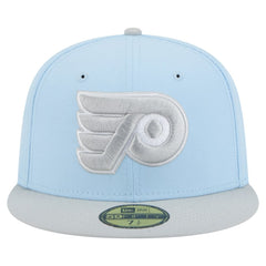 Philadelphia Flyers New Era Color Pack Two-Tone 59FIFTY Fitted Hat - Light Blue/Gray Hats