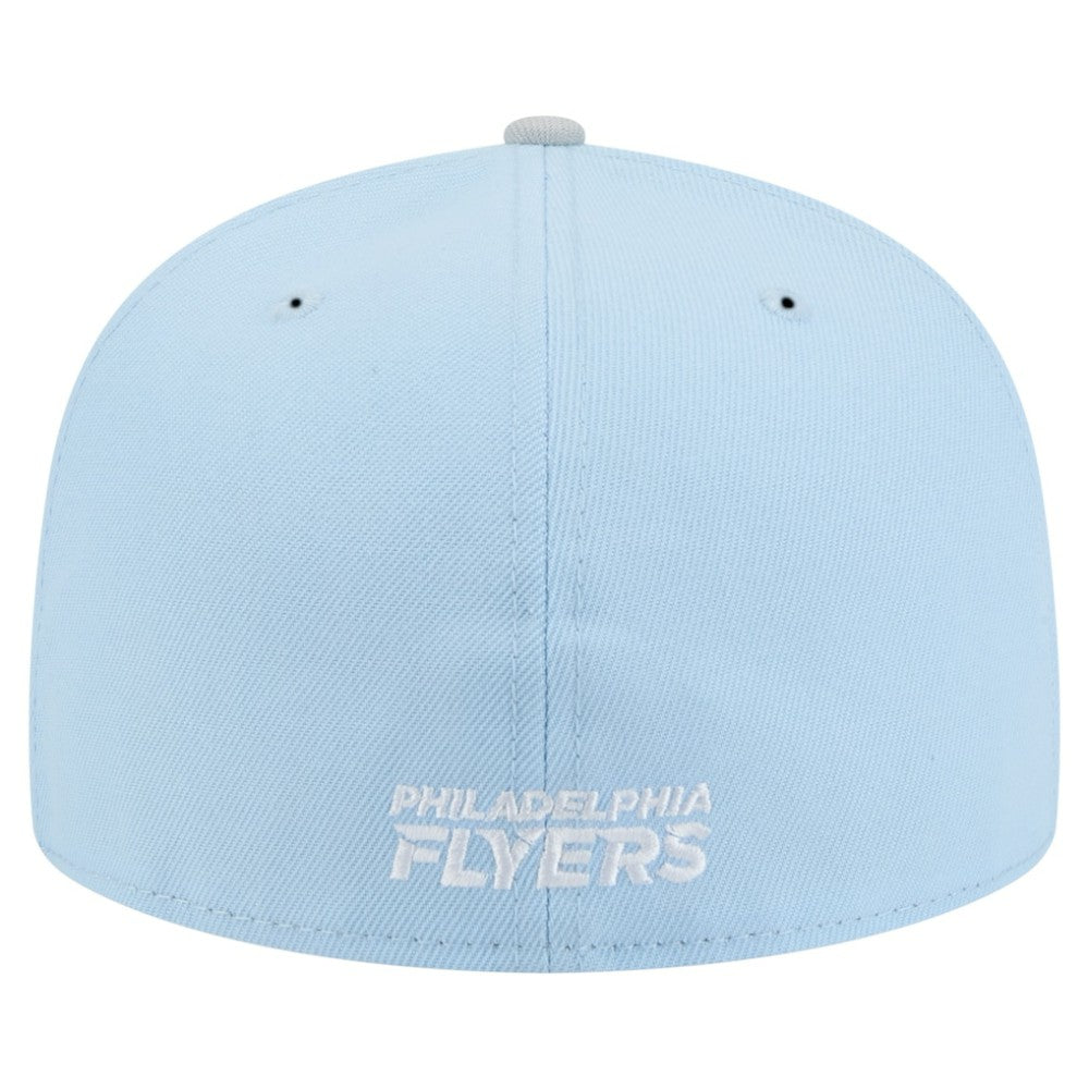 Philadelphia Flyers New Era Color Pack Two-Tone 59FIFTY Fitted Hat - Light Blue/Gray Hats