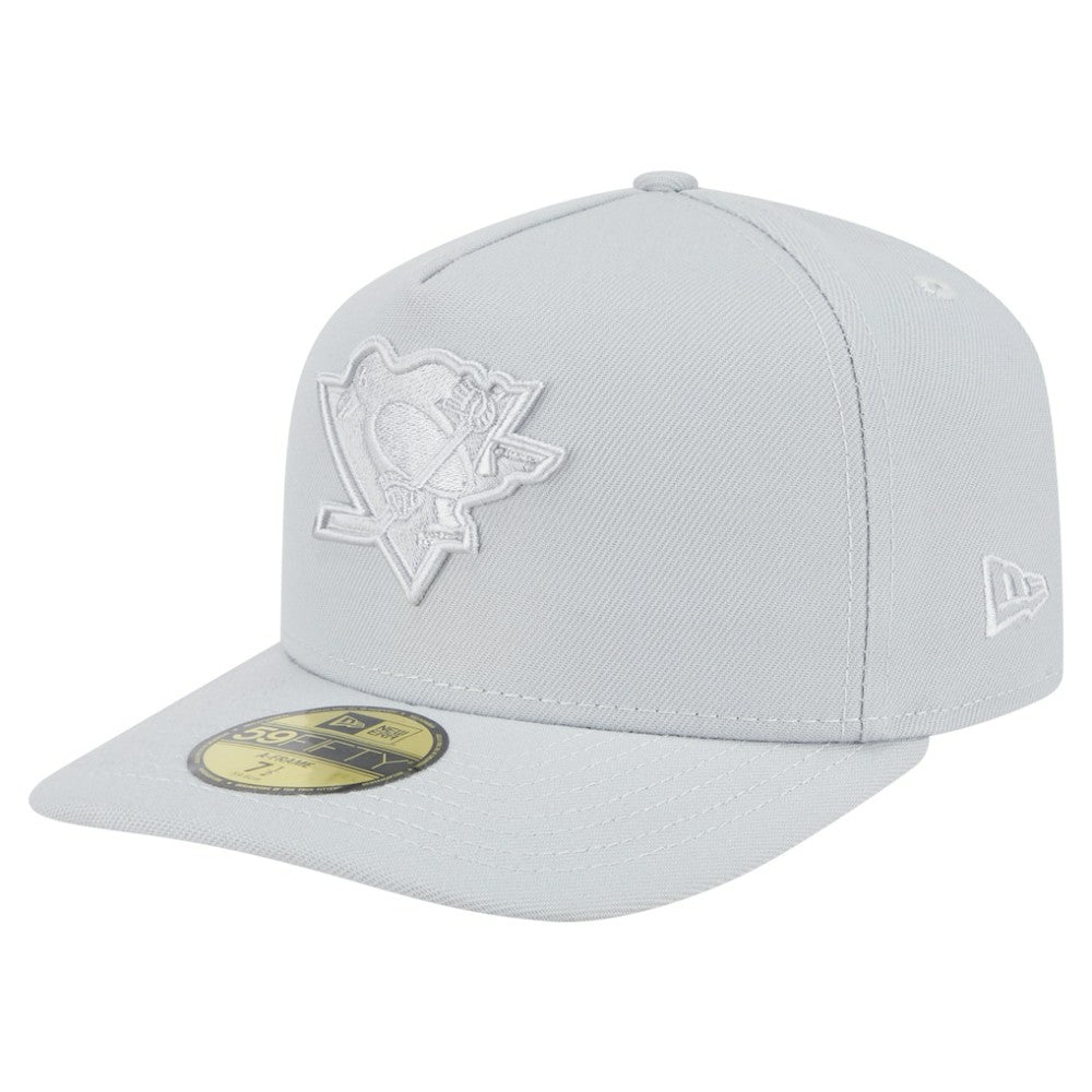 Pittsburgh Penguins New Era Color Pack A-Frame 59FIFTY Fitted Hat - Gray Hats