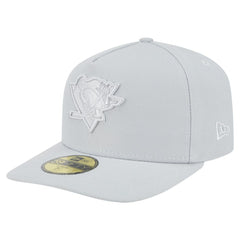 Pittsburgh Penguins New Era Color Pack A-Frame 59FIFTY Fitted Hat - Gray Hats