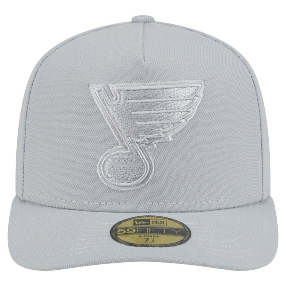 St. Louis Blues New Era Color Pack A-Frame 59FIFTY Fitted Hat - Gray Hats