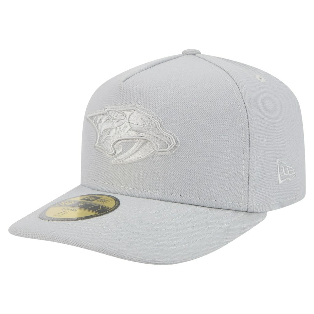 Nashville Predators New Era Color Pack A-Frame 59FIFTY Fitted Hat - Gray Hats