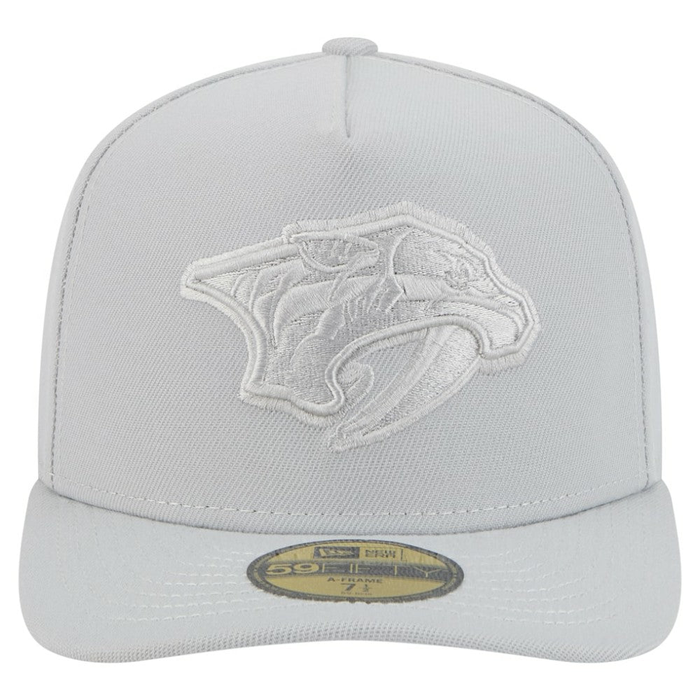 Nashville Predators New Era Color Pack A-Frame 59FIFTY Fitted Hat - Gray Hats
