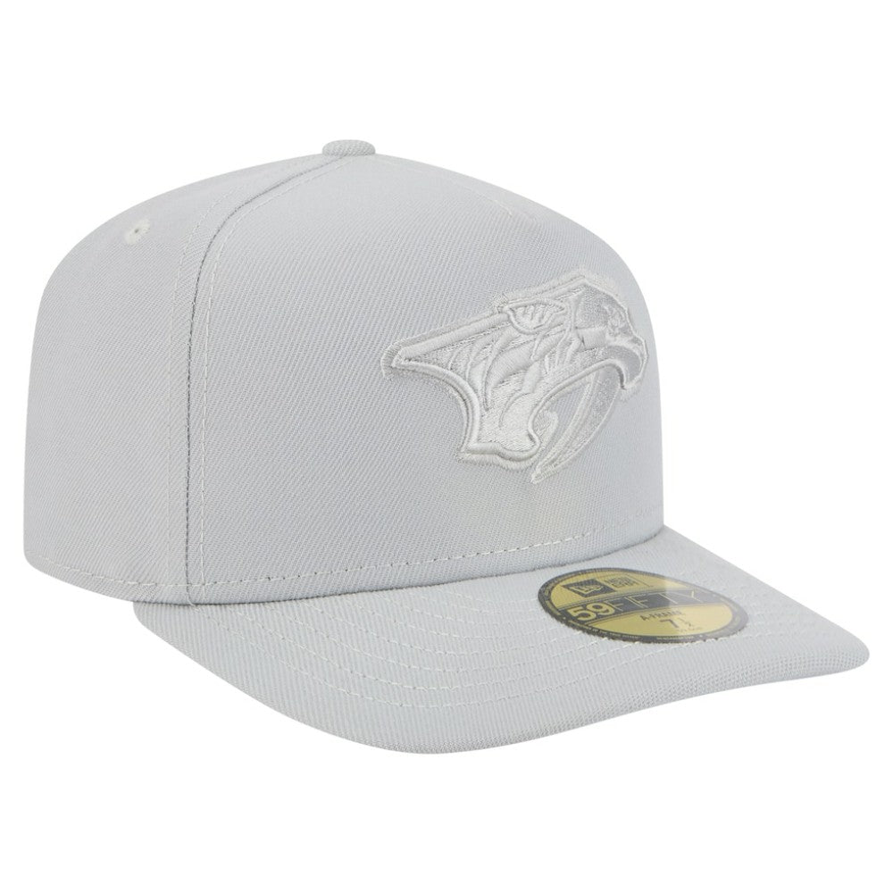 Nashville Predators New Era Color Pack A-Frame 59FIFTY Fitted Hat - Gray Hats