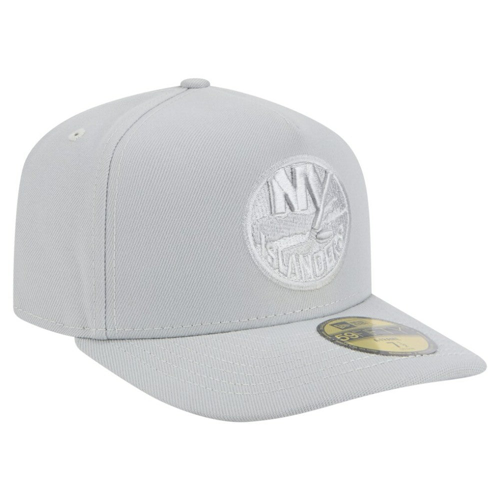 New York Islanders New Era Color Pack A-Frame 59FIFTY Fitted Hat - Gray Hats