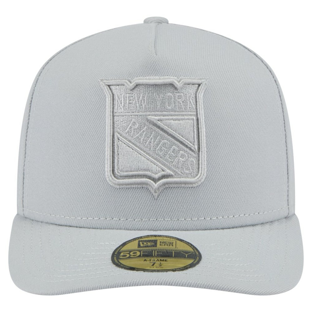 New York Rangers New Era Color Pack A-Frame 59FIFTY Fitted Hat - Gray Hats