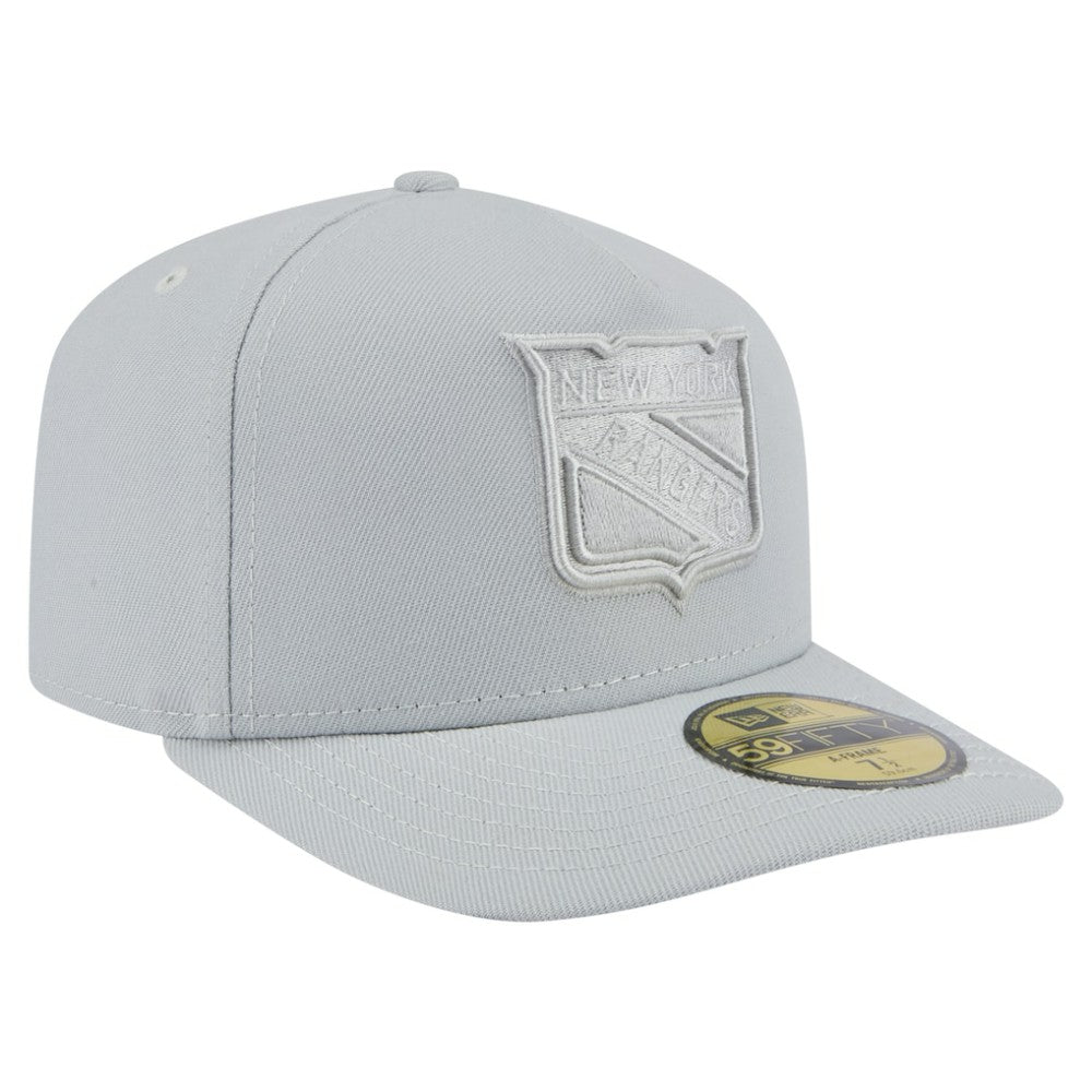 New York Rangers New Era Color Pack A-Frame 59FIFTY Fitted Hat - Gray Hats