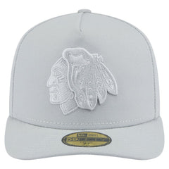 Chicago Blackhawks New Era Color Pack A-Frame 59FIFTY Fitted Hat - Gray Hats
