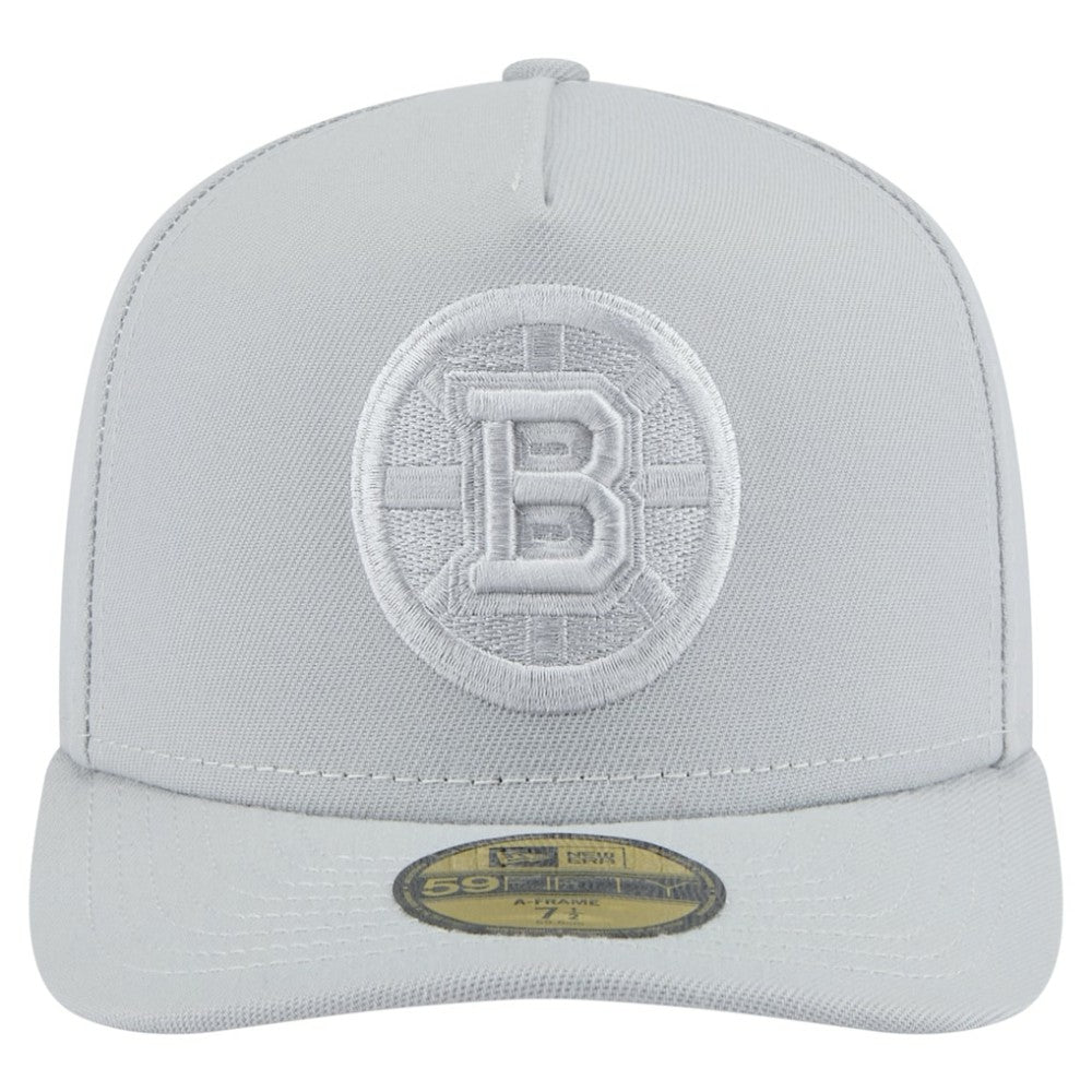 Boston Bruins New Era Color Pack A-Frame 59FIFTY Fitted Hat - Gray Hats