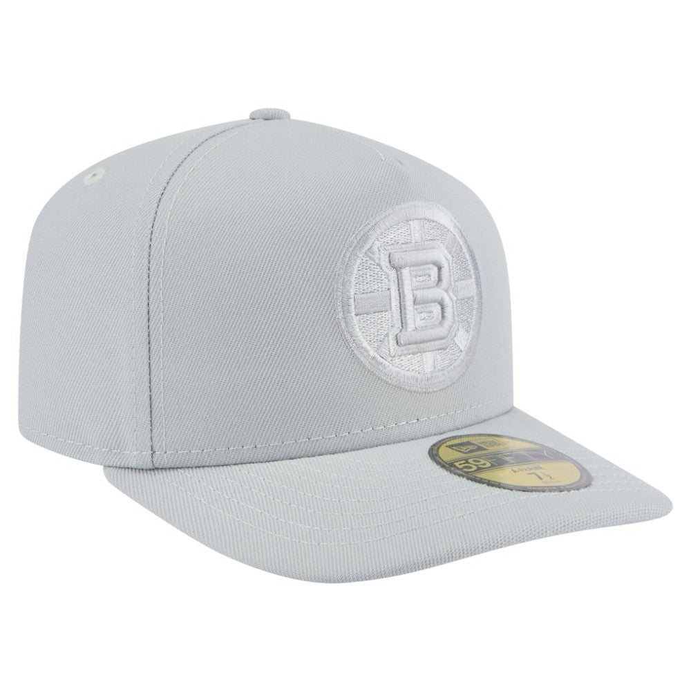 Boston Bruins New Era Color Pack A-Frame 59FIFTY Fitted Hat - Gray Hats