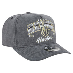 Vegas Golden Knights New Era Throwback Washed A-Frame Pre-Curved 9FIFTY Snapback Hat - Charcoal Hats