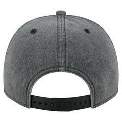 Chicago Blackhawks New Era Throwback Washed A-Frame Pre-Curved 9FIFTY Snapback Hat - Charcoal Hats