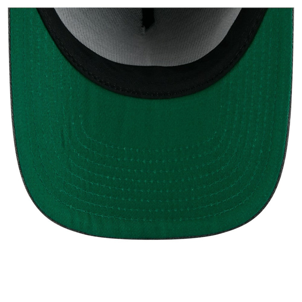 Chicago Blackhawks New Era Throwback Washed A-Frame Pre-Curved 9FIFTY Snapback Hat - Charcoal Hats