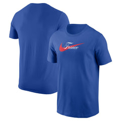 France National Team Team Wordmark Swoosh Core T-Shirt - Royal online