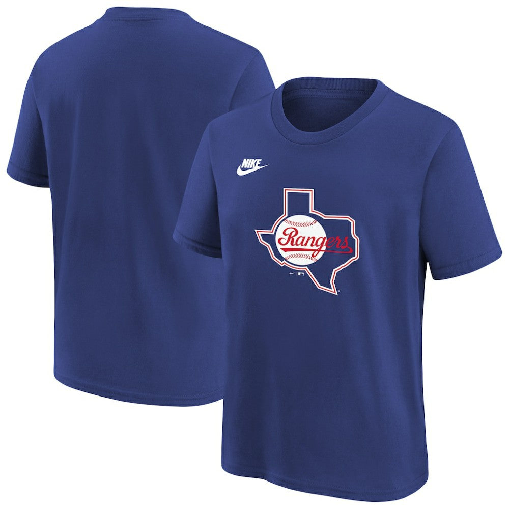Texas Rangers Youth Cooperstown Collection Team Logo T-Shirt Royal