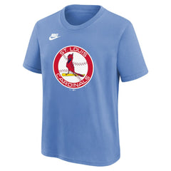 St. Louis Cardinals Youth Team Logo T-Shirt Light Blue