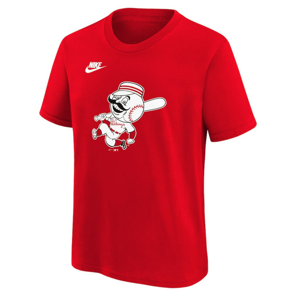 Cincinnati Reds Youth Cooperstown Collection Team Logo T-Shirt Red