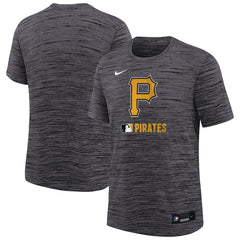 Pittsburgh Pirates Youth Authentic Collection Velocity Performance T-Shirt Black