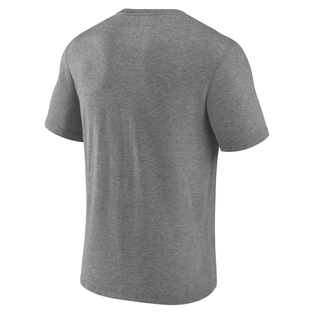 Milwaukee Brewers Barrel Tri-Blend T-Shirt Heather Gray