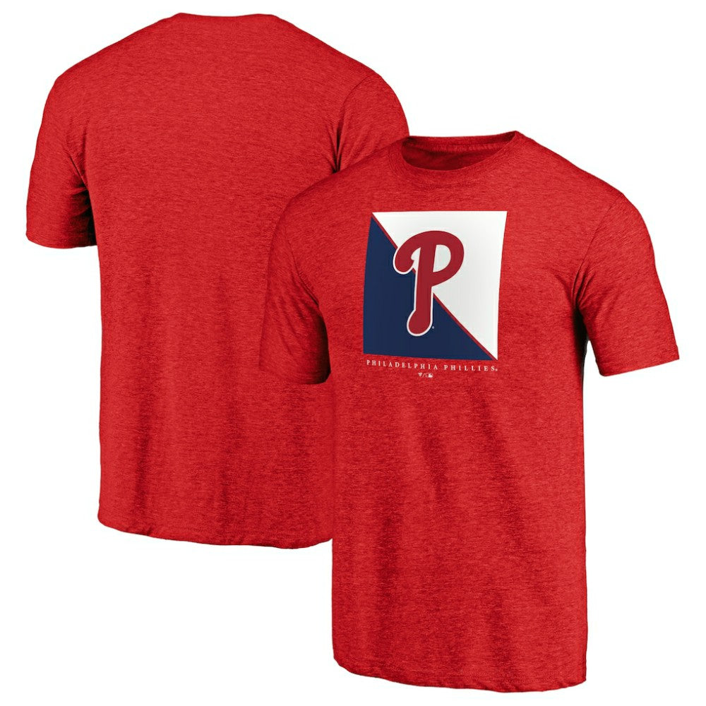 Philadelphia Phillies Pregame Vibe Tri-Blend T-Shirt Red