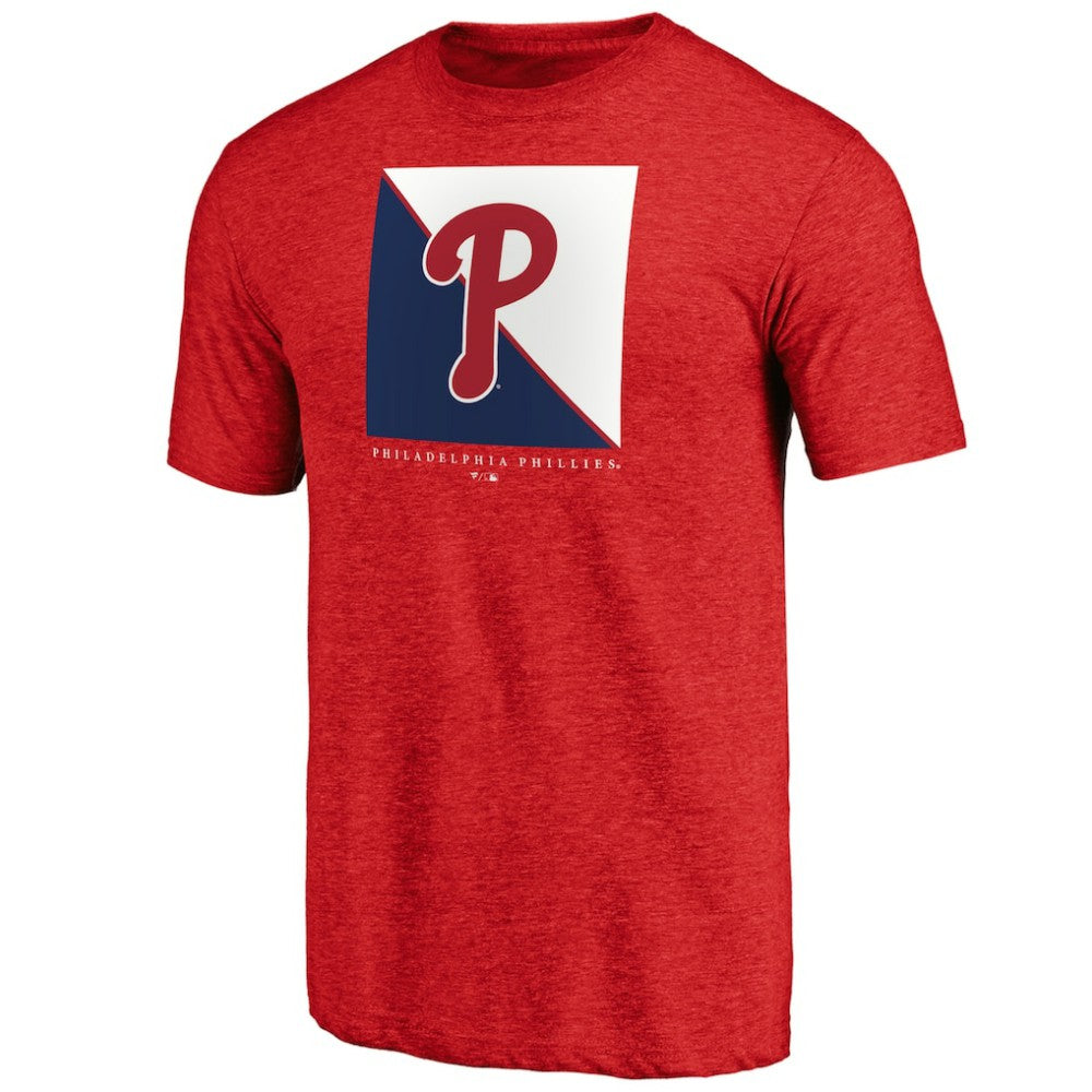 Philadelphia Phillies Pregame Vibe Tri-Blend T-Shirt Red