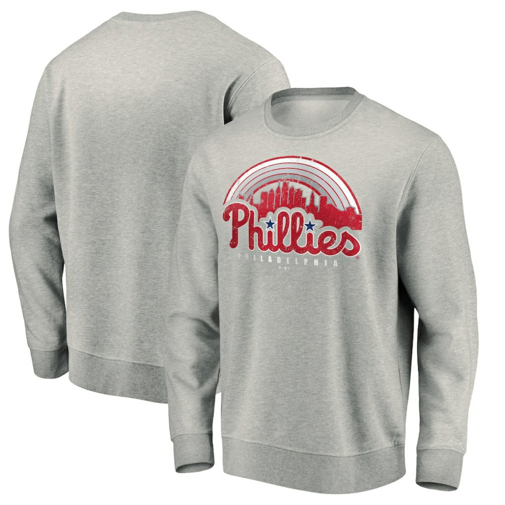 Philadelphia Phillies Heater Pullover Sweatshirt Gray